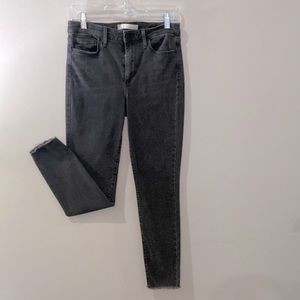 Faded black Ella moss high rise skinny ankle jeans size 28 petite length